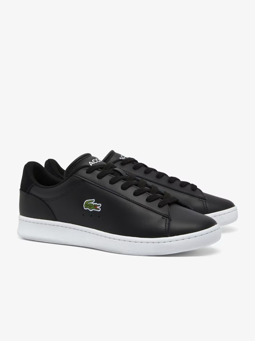 Lacoste Black leather Tennis Shoes